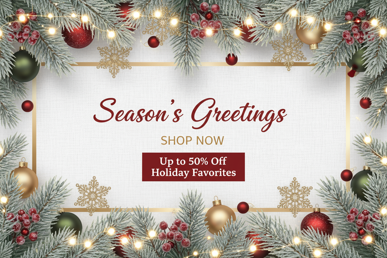 Holiday banner for my store